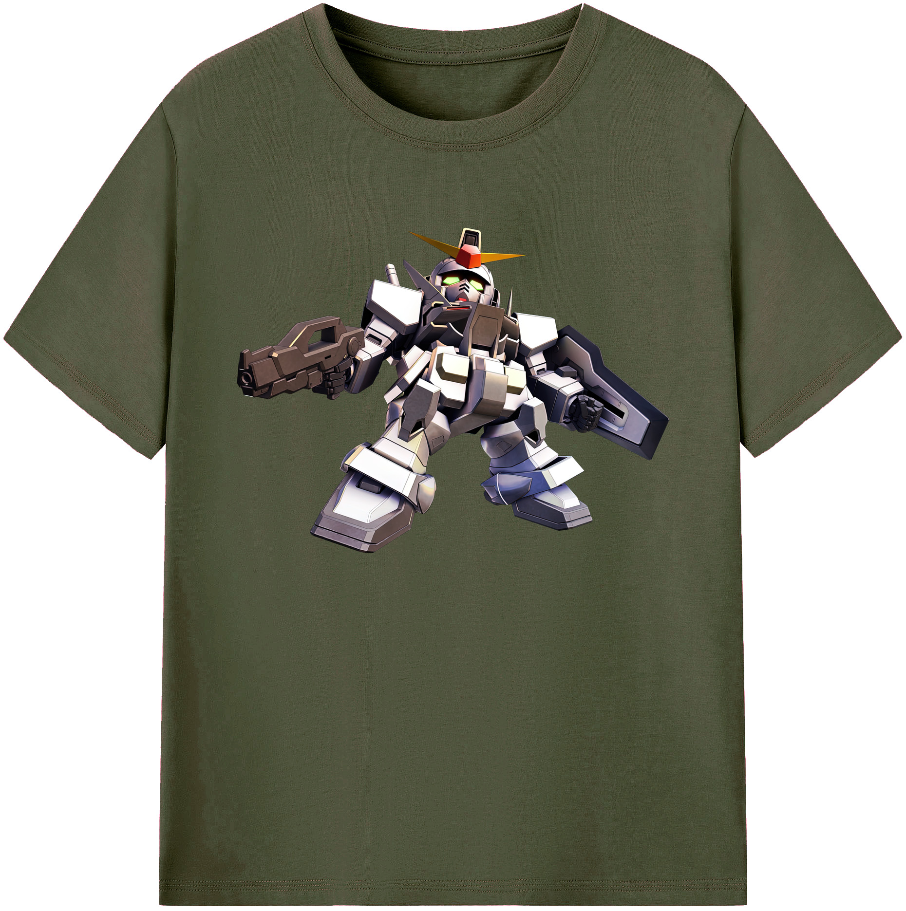 （画像用） 機動戦士ガンダム Mobile Suit Gundam 綿100％ メンズ半袖Tシャツ｜肌触りやわらか＆通気性